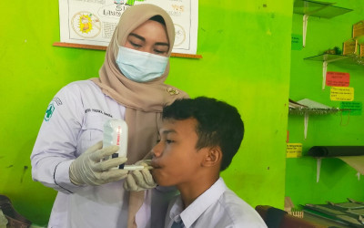 Puskesmas Salido Gelar Cek Kesehatan Gratis bagi Siswa Kelas X MAN 2 Pesisir Selatan